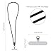YOOVEI Universal Phone Lanyard,With USB C to USB C Cable Multifuctional Universal Crossbody Cell Phone Lanyards,Crossbody Strap for iPhone 15/16/Pro/Pro Max and Most Smartphones,Black