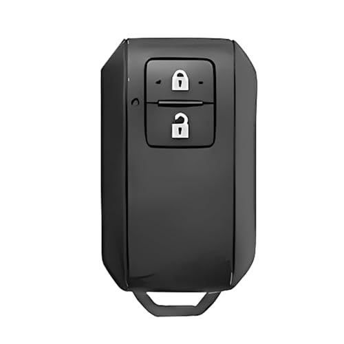 Image of BKN Luxury Metal Soft Car Key Cover Shell with Keychain Compatible with Suzuki Baleno, Grand Vitara, XL6, Swift, Brezza, Ertiga, Dzire, Fronx, Urban Cruiser, Glanza (2 Button Key)