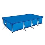 Cubierta de la piscina del marco rectángulo: adecuado para todo tipo de piscinas cuadradas, aisle su piscina y manténgala libre de escombros no deseados.