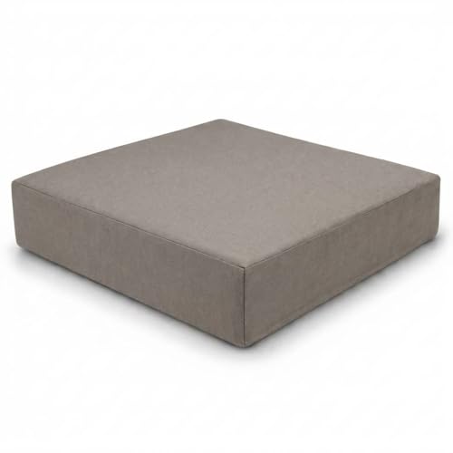 DREAMLAYER 1 2 & 3 Seater Replacement Rattan Cushion Pads Fits California Style Outdoor Furniture Water Resistant Patio Sofa Cushions for Garden & Conservatory (Grey 60x60x10cm)