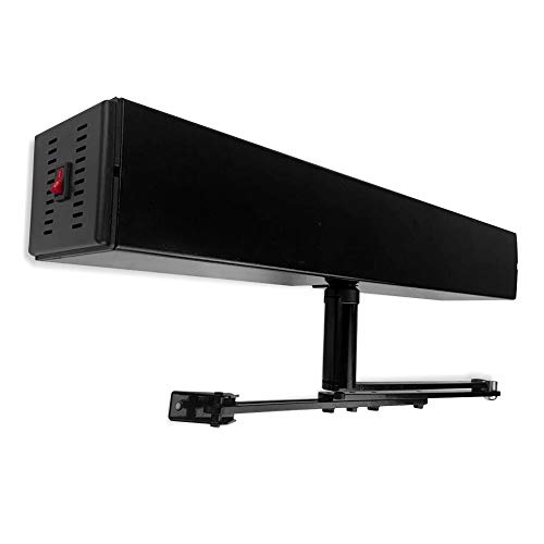 Olideauto Black Color Dsw120 Hand Free Touchless Motion Sensor Activated Residential Automatic Swing Door Operators+2Pcs Fireproof Pir Motion Sensor #TOP1