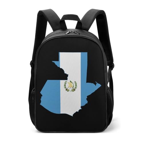 Flag Map of Guatemala Travel Backpack Casual Daypack Shoulder Bag with Adjustable Shoulder Straps for Hiking