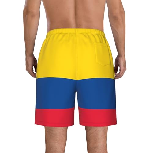 Colombian Colombia Flag Men's Quick Dry Swim Trunks Summer Beach Board Shorts Swimming Swimwear3