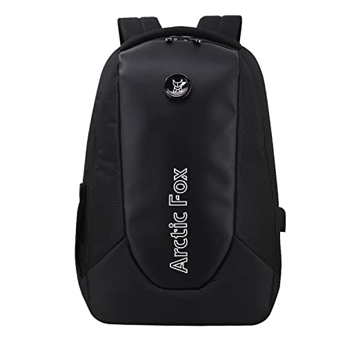 Image of Arctic Fox Alarm Zipper System | Anti-Theft Backpack with USB Charging Port | 15.5 Inch Laptop Bag (Black)