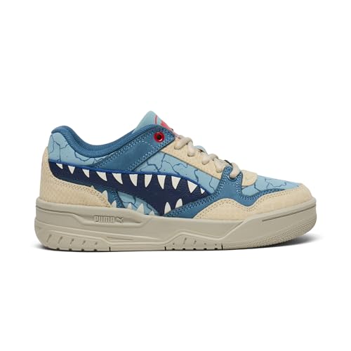 Puma Unisex-Child Rebound Retro Jurassic World Shoes, Seafoam-Navy-Creamy Vanilla, Little Kid 1 - image 2
