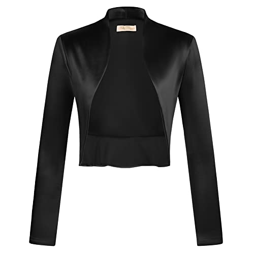 Damen Elegante Blazer Jäckchen Bolero Damen Open Front Bolero Schulterjacke Blazer Jäckchen Bolero BP0573A22-01_00S Cover