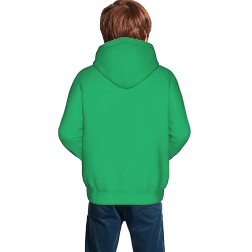 Forestgreen Kid Hoodies Boys Sweatshirts Girls Pullover with Pocket4