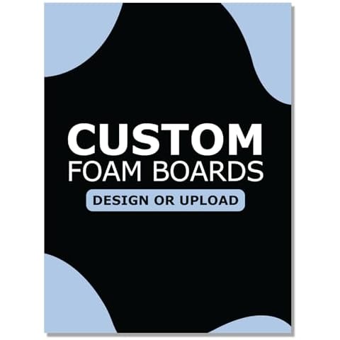 GotPrint Custom Foam Boards, 3/16" Thick Customized Your Own Design Text/Logo/Image Foam Poster Boards for Photo Mounting, Presentations, Art Craft, Shape Rectangle, 24" X 36", Pack of 1 Cover