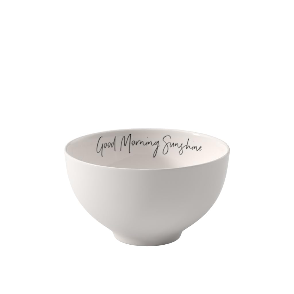 Villeroy & Boch - Statement Bowl Good Morning Sunshine 14 x 14 x 8 cm, Porcelain Bowl White
