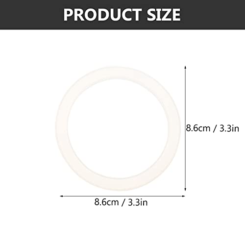 Hemoton Anéis de vedação para potes de conserva brancos 86 mm 20 peças de substituição de silicone p