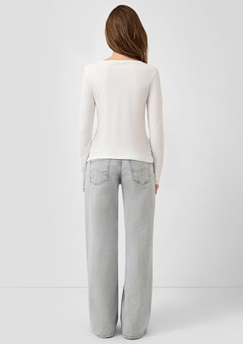 Jean Catie jambes larges gris taille 38 solution pantalon femme coupe ample