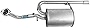 Walker Exhaust Quiet-Flow SS 53919 Direct Fit Exhaust Muffler Assembly