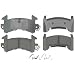 ACDelco 17D154C Professional Ceramic Front Disc Brake Pad Set