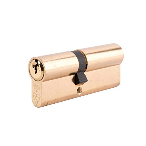 Yale Locks Euro Double Cylinder Kitemark 30 x 30 (70mm) Polished Brass Visi