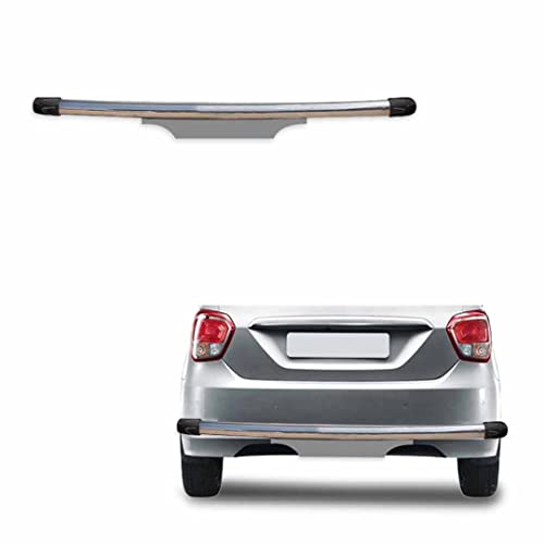 Image of Stainless Steel High Gloss Safety Rear Bumper Protector Sutaible for Hyundai Xcent