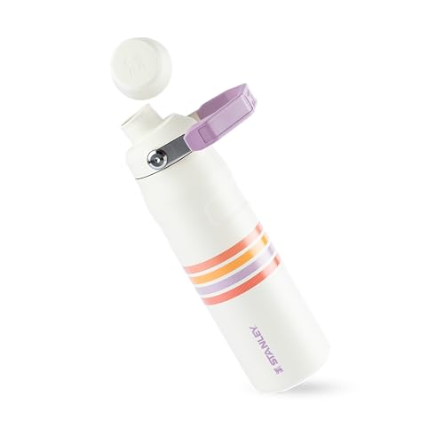 Garrafa Térmica Aerolight Fast Flow Varsity Cream Lilac Stripes | 710 ML
