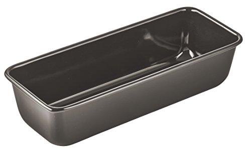 Dr. Oetker Kastenform 30 cm EXCLUSIVE, Kuchenform für saftige Kuchen und deftige Brote, Brotbackform mit Emaille-Versiegelung (Farbe: Grau-Braun/Crème), Menge: 1 Stück
