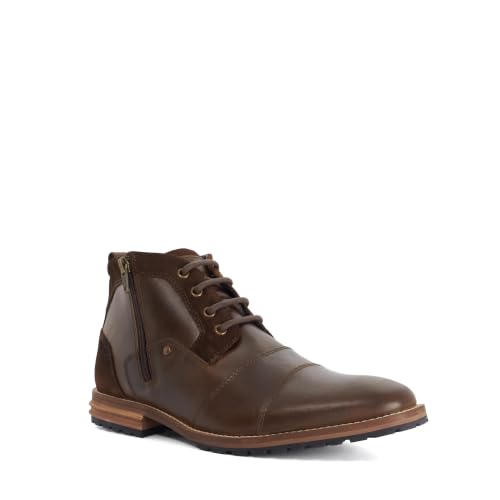 Image of Dune London Mens Cappa Lace-Up Ankle Boots Size UK 10 Casual Boots Brown