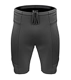 Aero Tech Men's Gel Touring USA Padded Shorts with Innovative Mesh Pockets (Medium, Black)