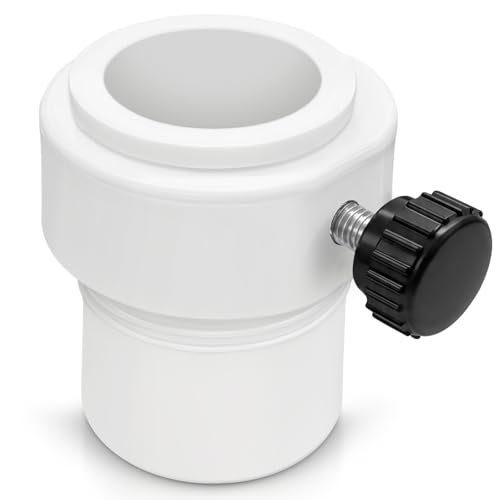 lodfGL Upgraded Pool Umbrella Pole Stabilizer Sleeve Adapter - Fit 1.5 & 1.35 Umbrellas for Waterways & AquaStar Single-Threaded Pool Deck Sleeves Reduces Movement White PC+ABS