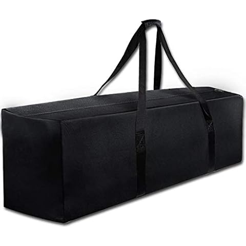 COOLBEBE 47" Sports Duffle Bag - Extra Large Travel Duffel Luggage Bag with Upgrade Zipper, Durable & Water Resistant, Black Cover