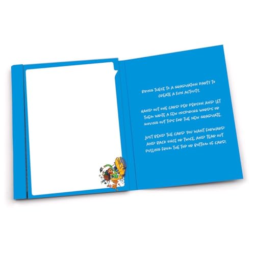 Image of Papersalt How to Ditch Your Parents Graduation Party Note Cards Jumbo, 5.5-Inch, Multicolor