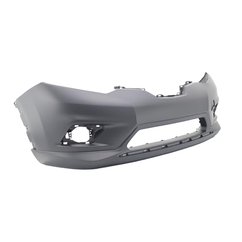 Image of FitParts Compatible with Nissan Rogue 2014-2016 Front Bumper Cover | Primed, Without Parking Sensor Holes, Ready to Paint, OEM 620224BA0H, NI1000293