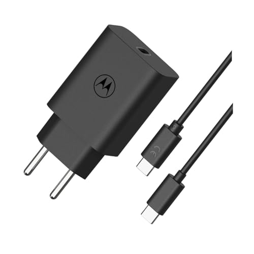 Motorola - Cargador Carga Rápida Turbopower 30W con Tecnología USB-PD QC 4.0 para Teléfono Móvil...