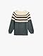 Koton Babyboy Sweaters Long Sleeve Round Neck Embroidered Detail