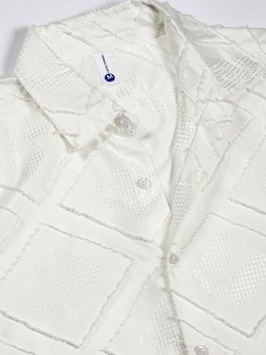 Image of Thomas Scott Men's | Self Design | Full Sleeve | Slim Fit | Polyester | Spread Collar | Casual Shirt