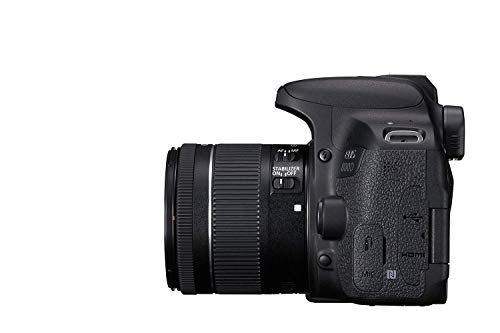 Canon EOS 800D Digital SLR com 18-55 é STM Lens Black (modelo internacional sem garantia)
