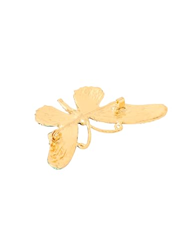 Yellow Chimes Brooch for Women Butterfly Shaped Brooch Fashionable Brooch for Girls and Women