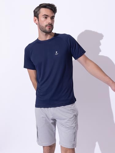Image of Men's DRI FIT Sports Tshirt /SWEATPROOF /Anti Microbial /Extra Stretch /for Pickleball, Gym, Training, Badminton, Cricket, Tennis, Yoga, Golf (All Sports) All Colours & Sizes, Full & Half Sleeves
