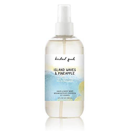 Kindred Goods, Island Waves & Pineapple Limited Edition Hair & Body Mist - Perfumes for Women - 8 oz 30 mL