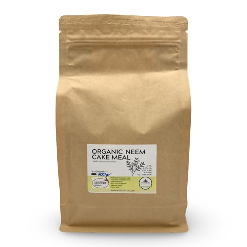 ALMICANNA: Neem Cake Meal 500g - Pures Neemsamen Mehl - Organischer Universaldünger und Bodenverbesserer mit hohem Stickstoffgehalt - Natürliches...