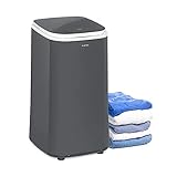 KLARSTEIN Zap Dry - Asciugabiancheria Elettrico, Asciugatrice Portatile, ad Aria Calda, 820 W, 50 L,...