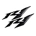 huohua. 2 Pzs 3D Moto R1 Logo Emblema Badge Adesivi Body Shell Shell Tank Decalcomanie for Yamaha R1 YZF YZF1000 YZF-R1 (Color : Black)