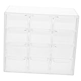 Gatuida Transparente Schubladen aufbewahrungsbox Desktop Organizer für Kosmetik Schmuck Bürobedarf mit Leicht Öffnenden Schubladen Multifunktional und Langlebig