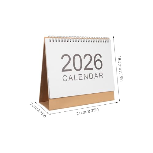 Calendario de escritorio Gadpiparty de diseño simple y estructura estable para mesa 2