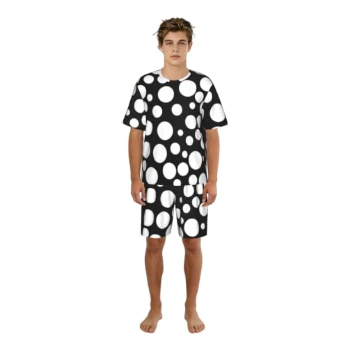 Pyjama manches courtes homme extensible contre la chaleur nocturne