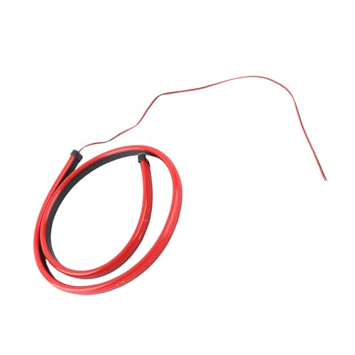 Tbest LED Third Brake Light Strip Bar Flexible High Brightness Red Universal Automotive Mount Stop for Car Truck SUV Silicone Material 100cm Length