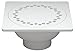 Zurn FD2381-PVC Bell Trap Drain, 3" x 4" PVC Solvent Weld Outlet Connection, 9" x 9"