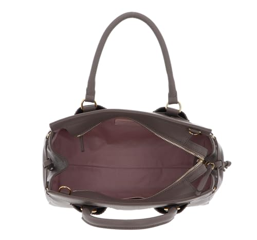Bolso bandolera de piel Coccinelle York color marrón topo para mujer 5