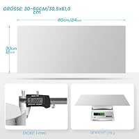 FLASLD Aluminisierte Hitzeschutzmatte, thermische Barriere, selbstklebende Rückseite, Hitzedecke, 30x 60cm, Fiberglas-Isolierung, reflektierendes Material, hoher Temperaturschutz – Ansicht 6