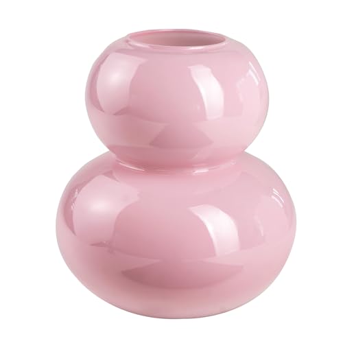 Glasvase Posh Ring 19cm rosa PINK. Blumenvase Tischvase Vase rund Dekoration Glasvase Posh Ring 19cm rosa PINK. Blumenvase Tischvase Vase rund Dekoration