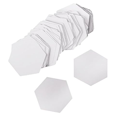 AMAZING1 100 Pieces Hexagon Shape Paper Quilting Template English Paper Piecing DIY Patchwork Sewing Crafts Cover