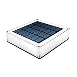 Gatuida Solar Pollerleuchte Farben Warmweiß Kaltweiß Wetterfeste Solarlampe für Garten Terrasse Einfache Montage Stunden Laufzeit Vielseitig für Außenbereiche Geeignet