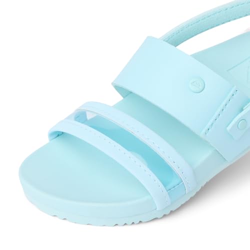 REEF Toddler/Little Kid Cushion Vista Slide Sandal, Vegan Leather Strap, Soft Cushion Footbed, Jelly Blue, 11 - image 7