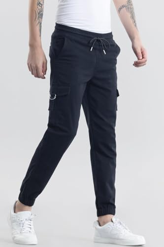 Image of SNITCH Noemi Sage Plain Relaxed Fit Joggers & Trackpants
