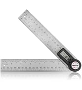 HURRICANE Digital Angle Finder Protractor, 2 in 1 Digital Level and Angle Gauge, 7 Inch / 200mm S...